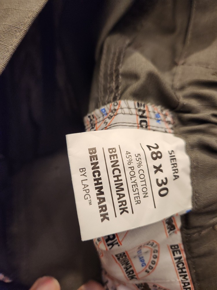 Benchmark Apprentice Cargo Work Pants by LAPG Sierra 28W x 30L