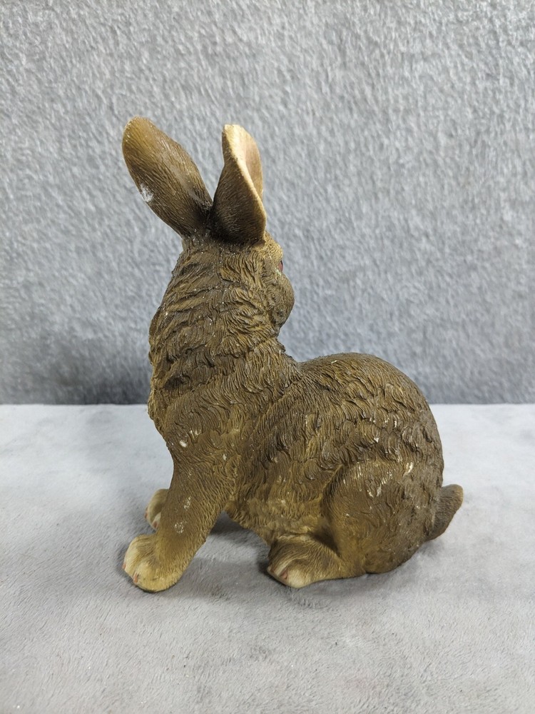 Resin Bunny Rabbit Stone Textured 6” Tall Spring Easter Decor
