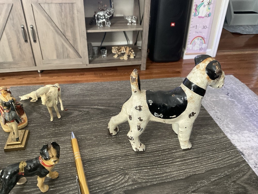 Vintage Cast Iron Fox Terrier Doorstop