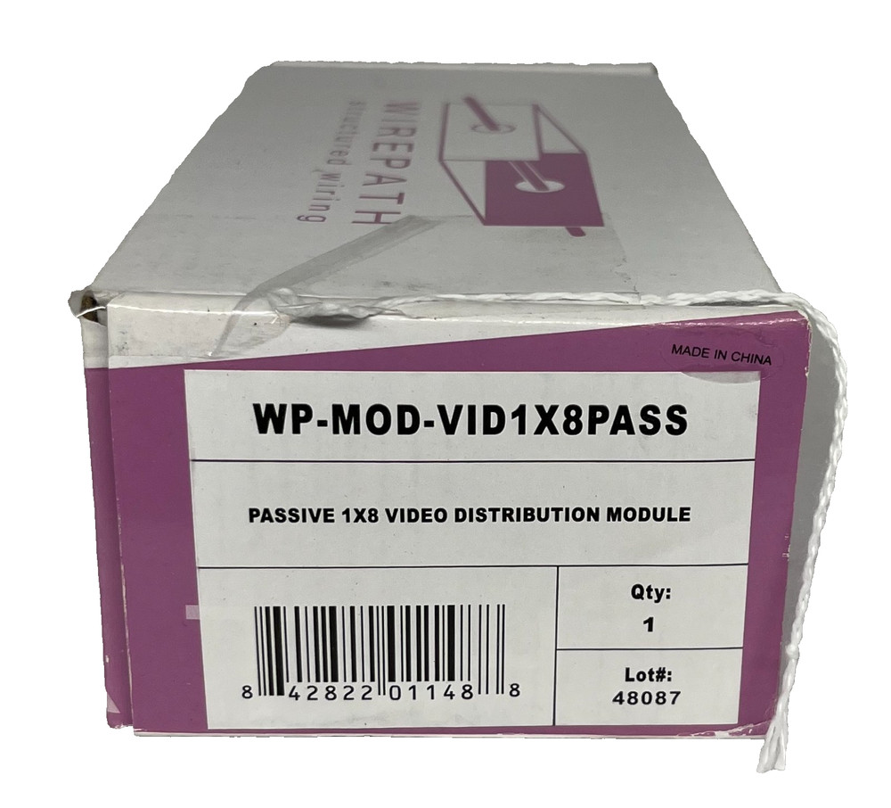 Wirepath Passive 1x8 Video Distribution Module WP-MOD-VID1X8PASS-NEW