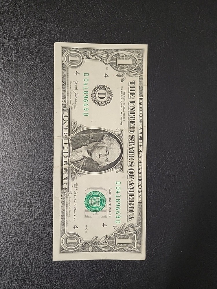 ERROR OFF CENTER / MISS PRINT $1 NOTE