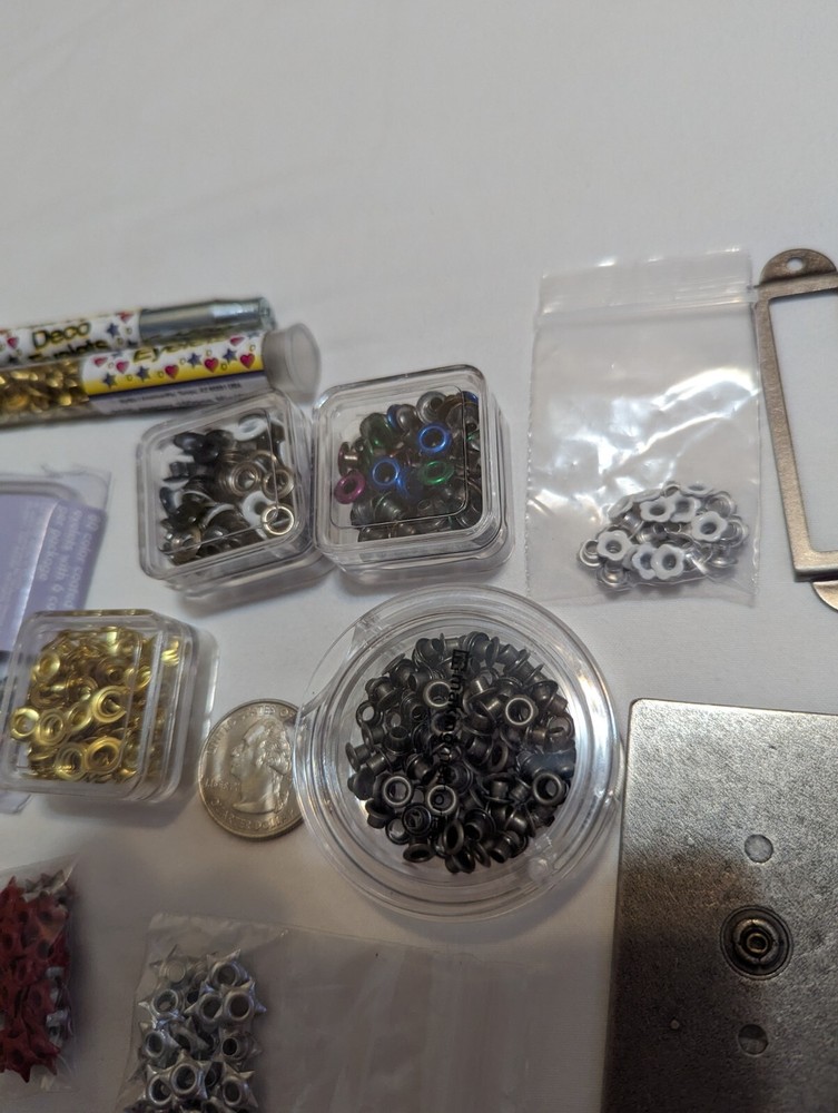 Eyelet Kit Lot With Setting Tool And More