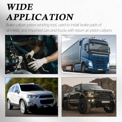 3PCS Brake Caliper Compression Tool,Auto Calipers Piston Compressor Tools with