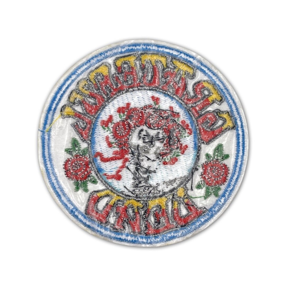 Grateful Dead Round Circle Patch Iron On Sew Dead head