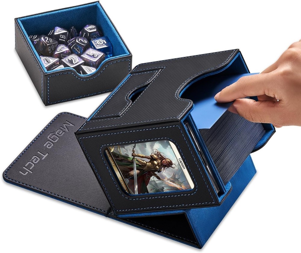 Card Deck Box for MTG Commander - Patented Design, Commander Display, Fits 10...