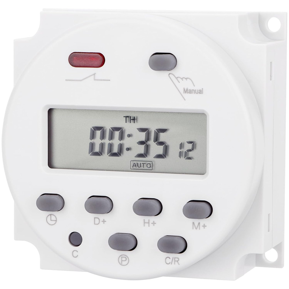 Timer Switch, CN101A, DC/AC 24V 16Amp, Digital LCD Power Programmable Timer Time