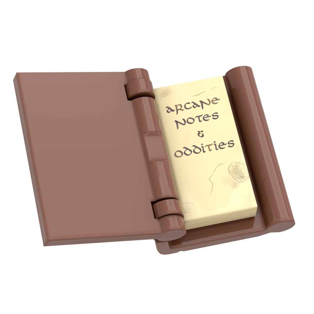 "Merlin’s Grimoire" Book - Minifig Scale Book Accessory - Custom Printed - MOC