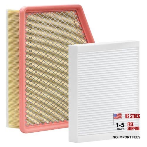 Cabin Filter & Engine Air Filter Kit for size for Escalade(2026-2021) White