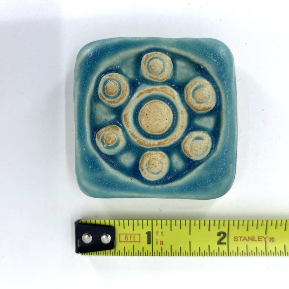 Wheel 2x2" Ceramic Art Tile By Gretchen Kramp
