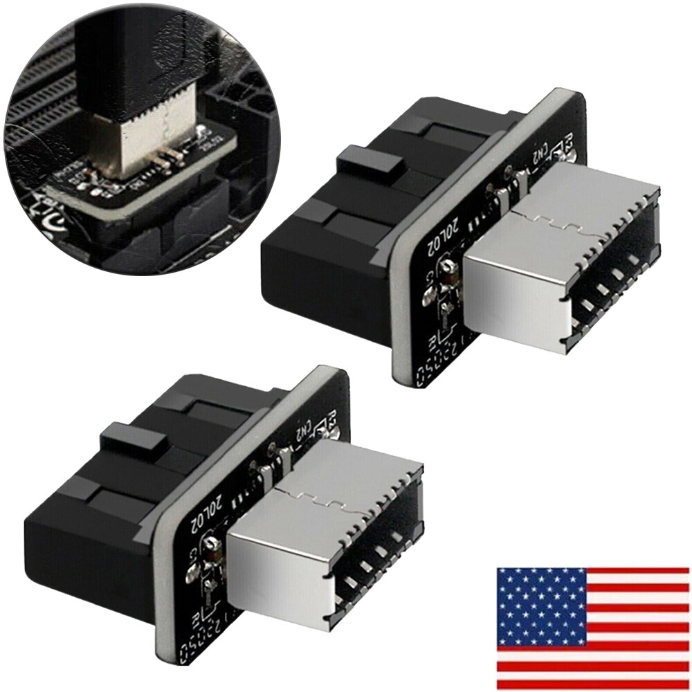USB3.0 Internal Header to USB 3.1/3.2 Type C Front Type E Adapter 20pin to 19pin