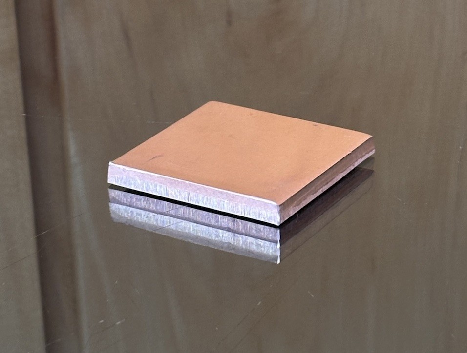 1/4” COPPER SHEET PLATE NEW 2"X2" .25”Thick *CUSTOM SIZES AVAILABLE*