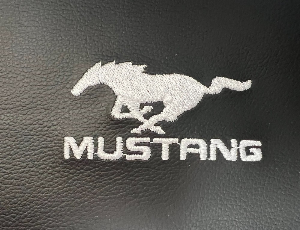 1994 - 2004 For Ford Mustang Shift Ebrake boot set Real leather White Stitching