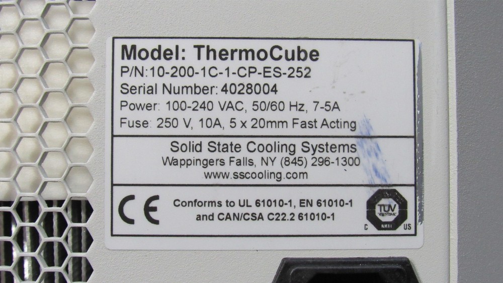 ThermoCube Solid State Chiller/Cooling System; PN 10-200-1C-1-CP-ES-252