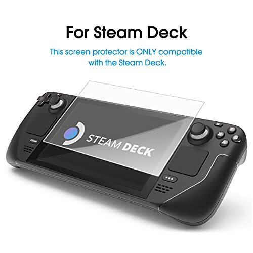 3 Pack Tempered Glass Screen Protector for Steam Deck Game Console 7 Inch