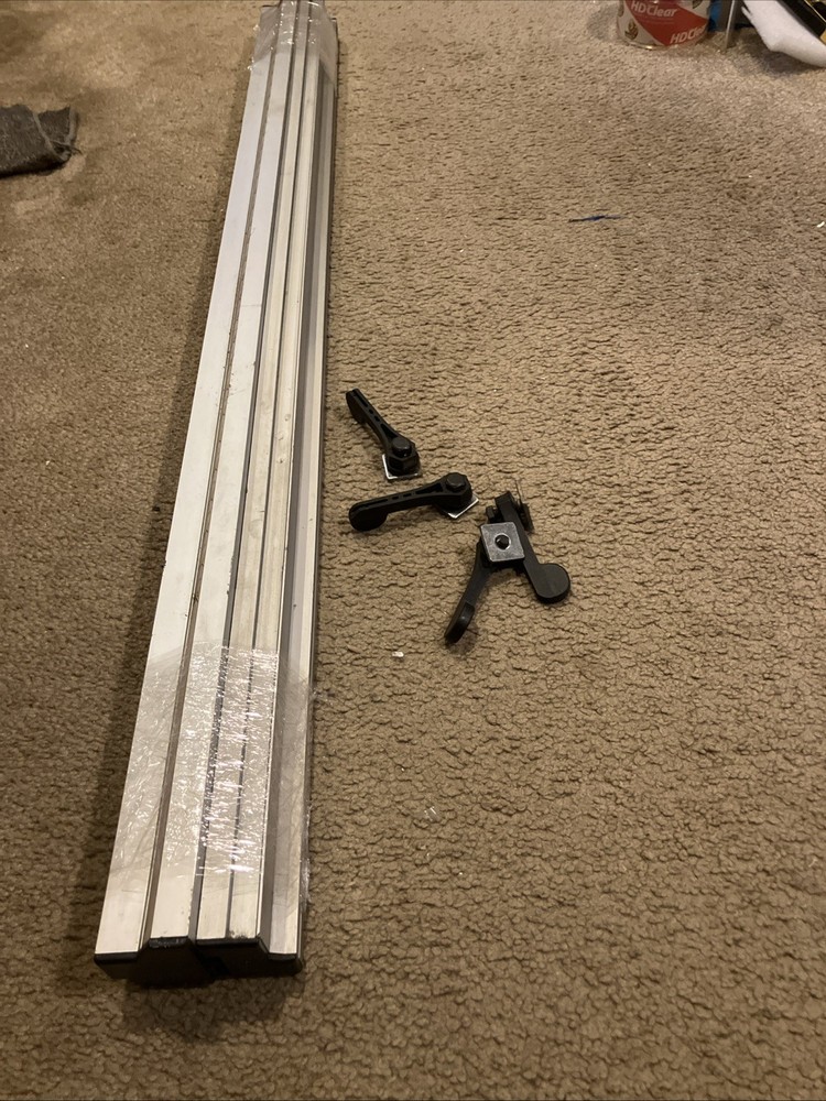 Ryobi 10" Table Saw BT3000 BT3100 Front & Back Rail Rails with locking knobs