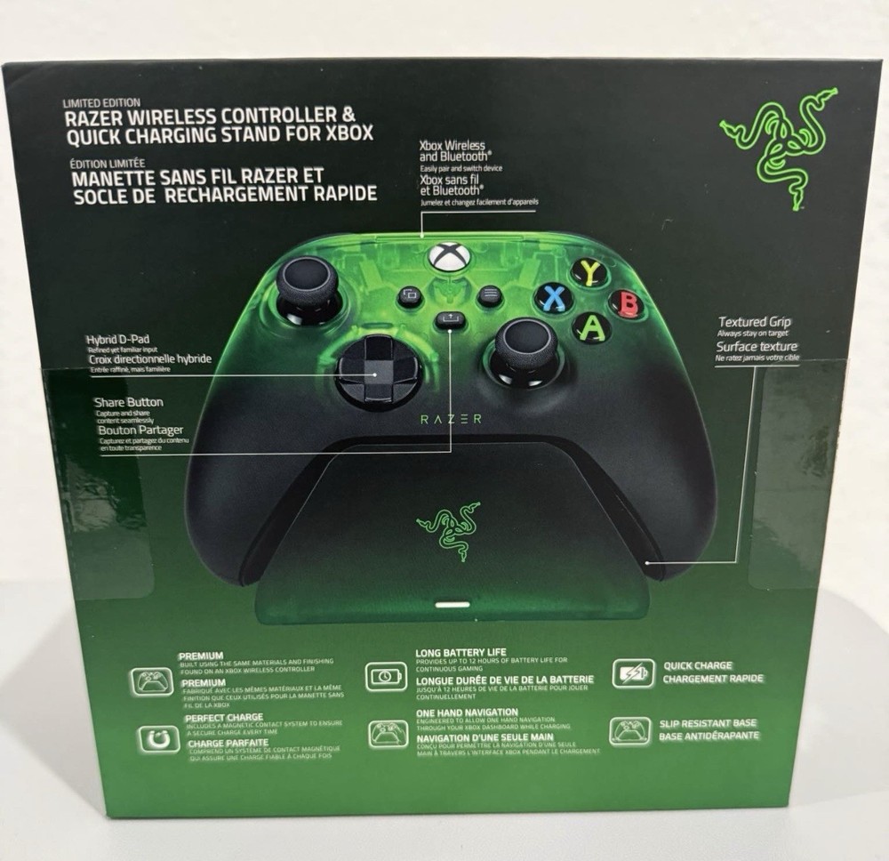 Razer Wireless Controller & Quick Charging Stand for XBOX **BRAND NEW SEALED**