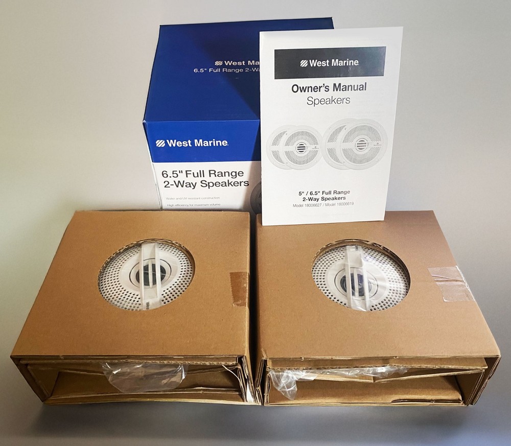 West Marine 6.5" Full Range 2-Way Speakers