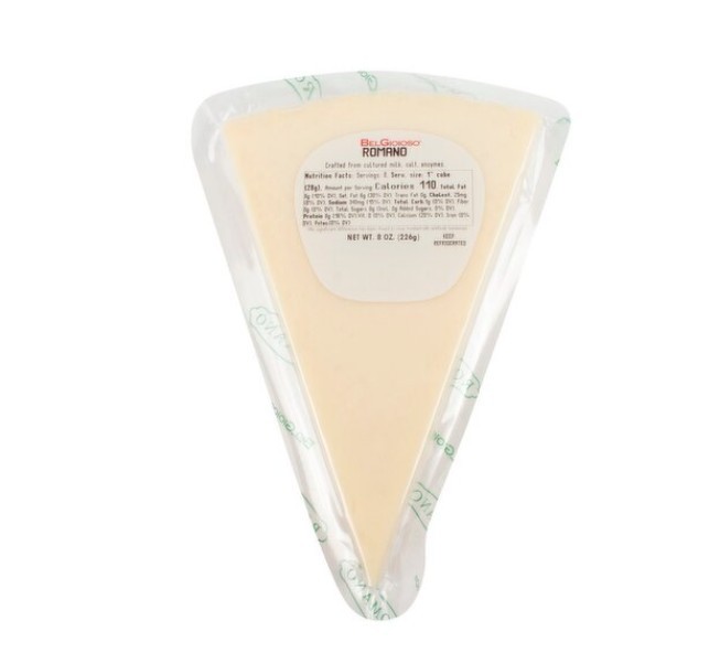 BelGioioso Romano Cheese Wedge, 8 oz ( 2 Pack)
