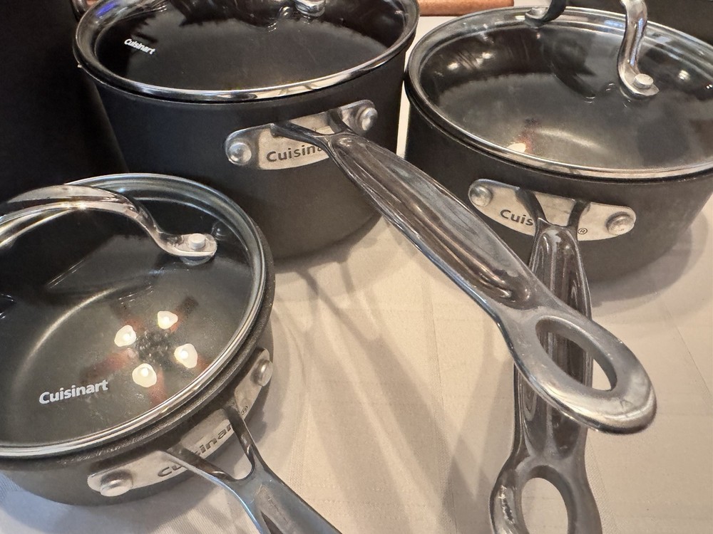 Cuisinart Hard Anodized Nonstick Cookware 12 Piece Set With Lids