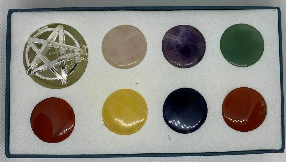 Pentagram Chakra Changeable Pendulum Set