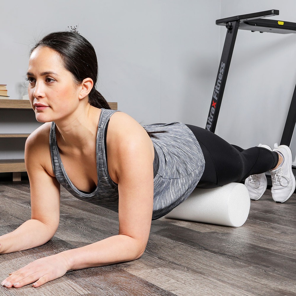 Cando Foam Roller - White Pe Foam - 6" X 24" - Round