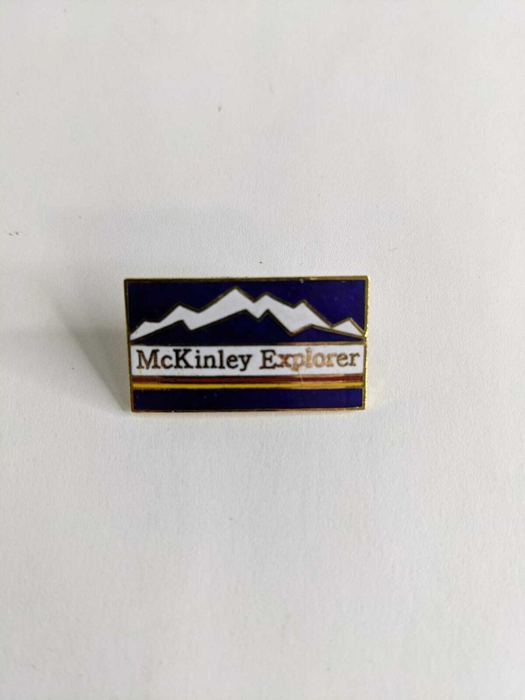 Vintage Enamel McKinley Explorer Pin