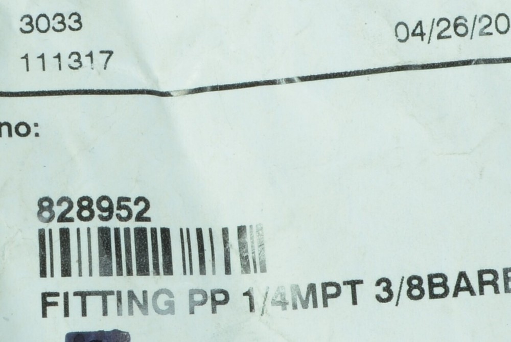 Minuteman 828952 Fitting