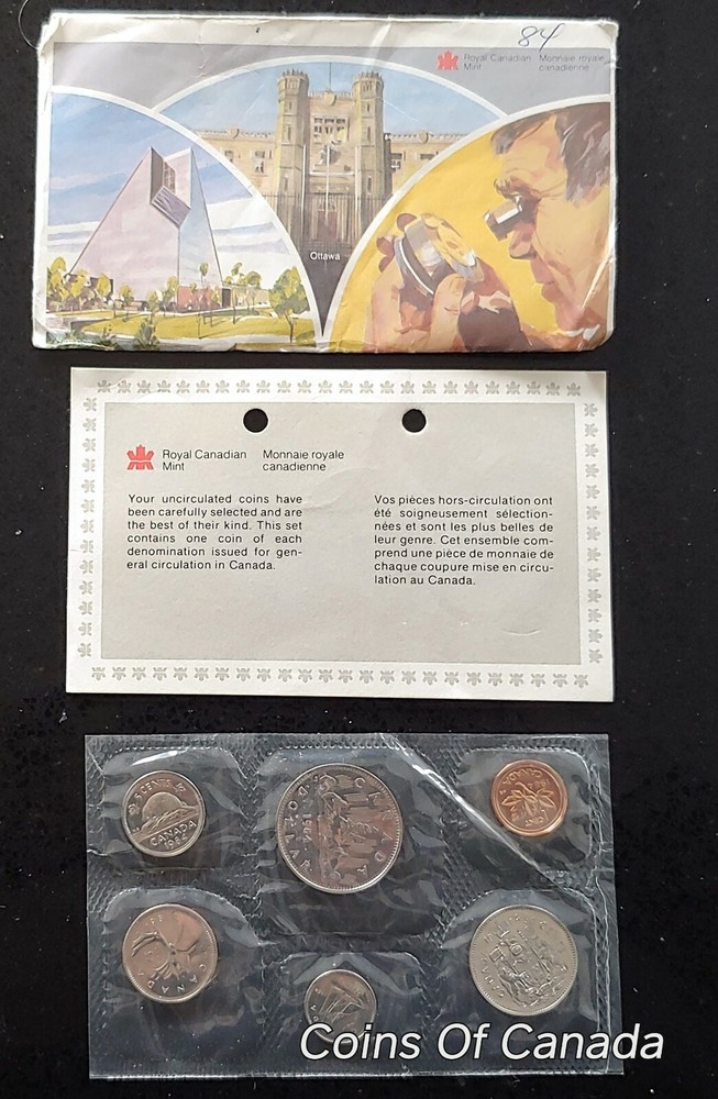 1984 Canada Prooflike 6 Coin Original Set Multiple Sets Available #coinsofcanada