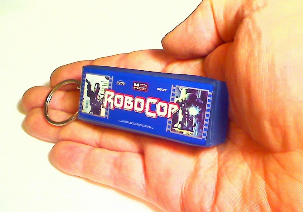 RoboCop Arcade Marquee Coin Door accessory Keychain
