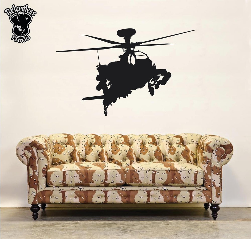 Apache Helicopter - Vinyl Decal