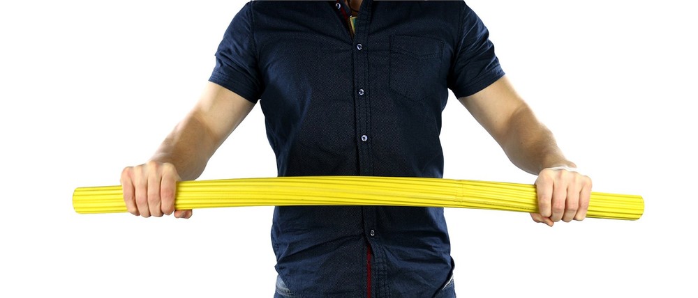 Twist-Bend-Shake Bar, 36 Inch, Yellow, X-Light
