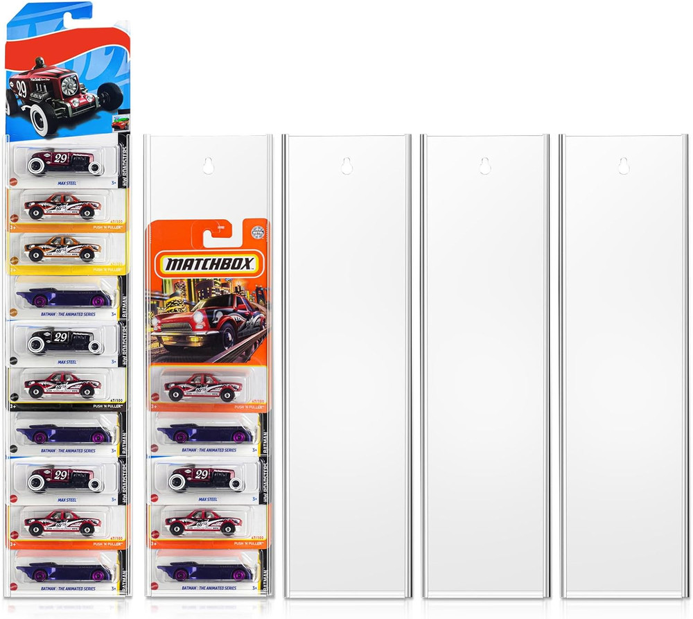 Storage Display Shelf Compatible with Model Car, Wall Mounted 1/64 Scale Mode...