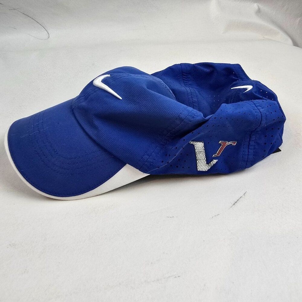 Nike Golf Hat Mens Strapback Adjustable Blue White Lightweight 20XI Performance