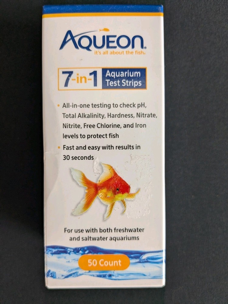 Aqueon 7-in-1 Aquarium Test Strips New Open Box