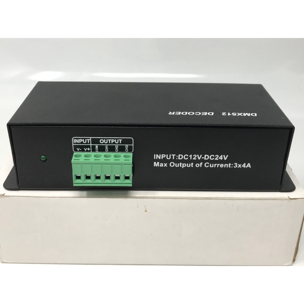 3CH DC12-24V RGBW DMX 512 Decoder LED Controller RGB LED DMX512 Decoder, DMX5q