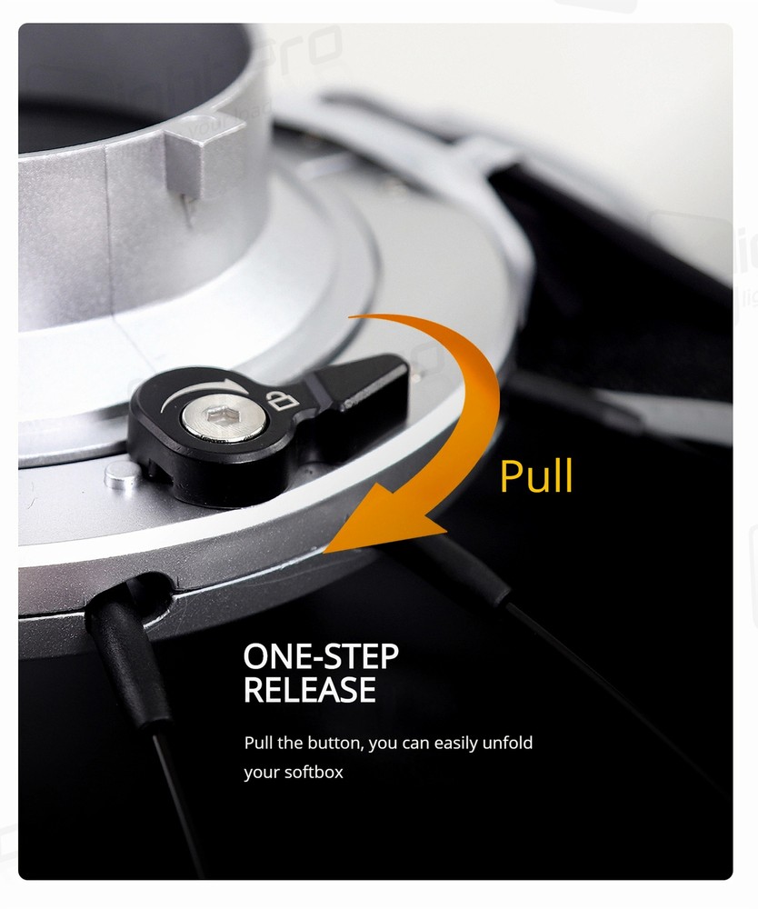 US 90/120cm Studio Flipped Bowens Quick Installation Softbox Diffuser With Grid