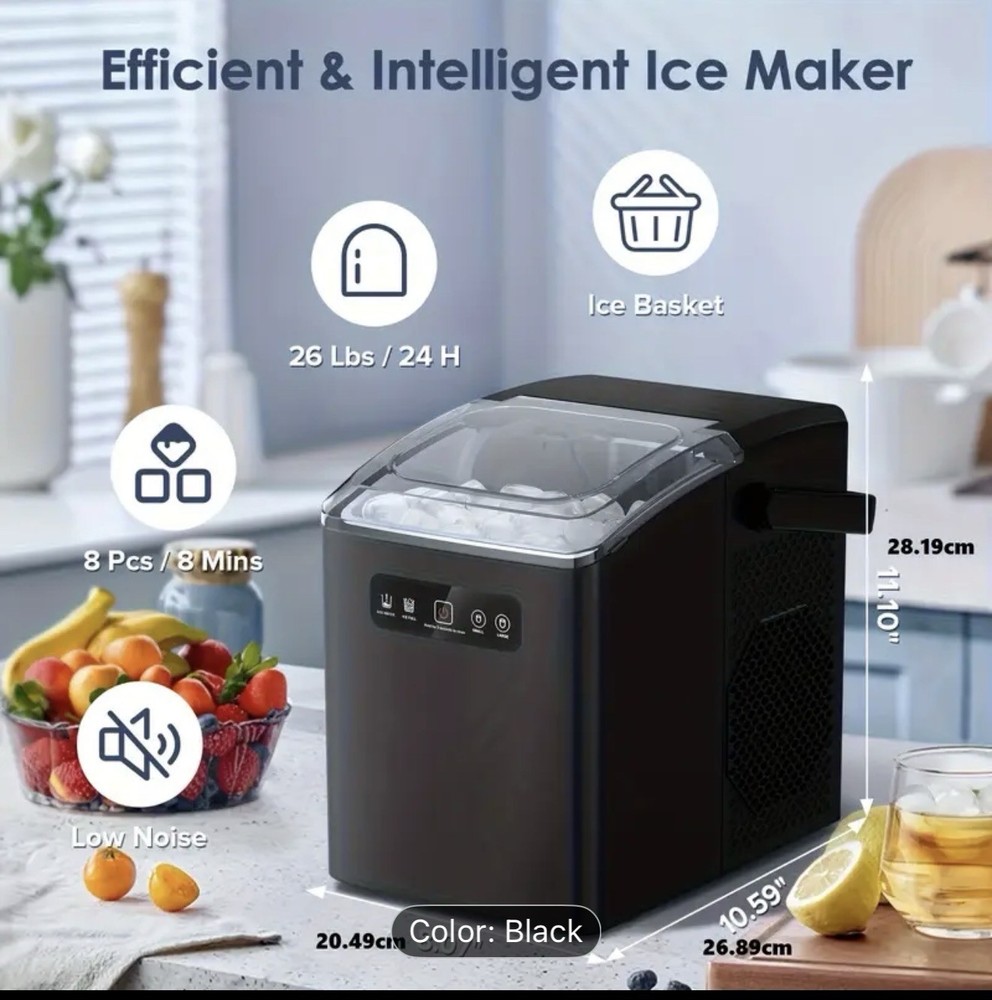 Portable 4L Mini Fridge With Ice Maker