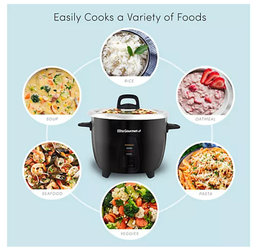 Elite Gourmet 10-cup Rice Cooker