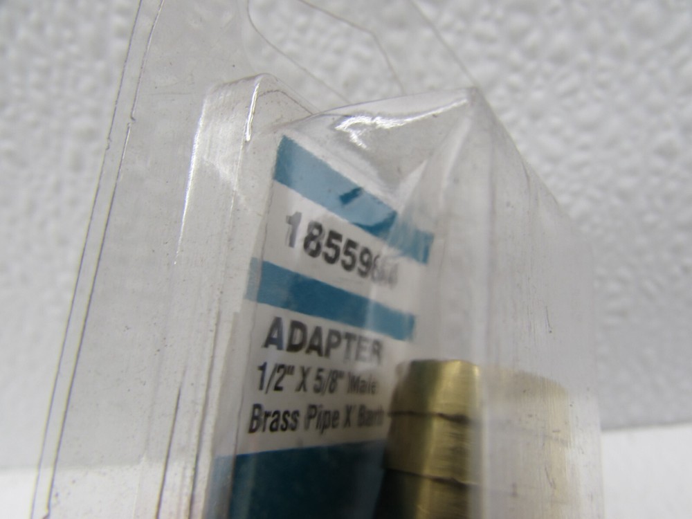 SEA FIT 1855964 BRASS ADAPTER MALE 1/2" x 5/8" X BARB LOC1060