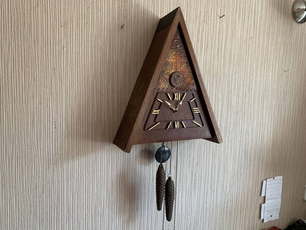Soviet Vintage Cuckoo clock, USSR clock, Soviet working clock, Mechanical clock