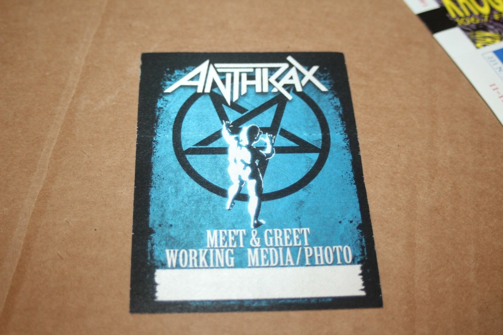 Anthrax / ticket + backstage pass - FREE SHIPPING -