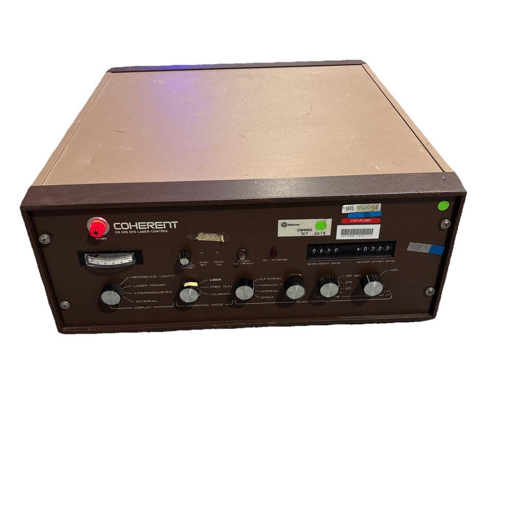 Coherent CR599 Dye Laser Control, 599-02 Untested Powers On