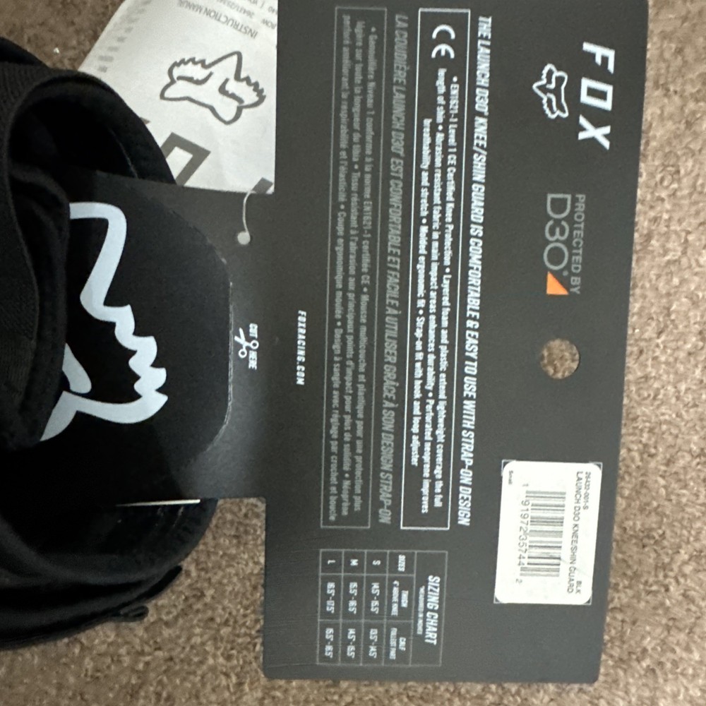 Fox Launch D30 Knee/Shin Guard Small