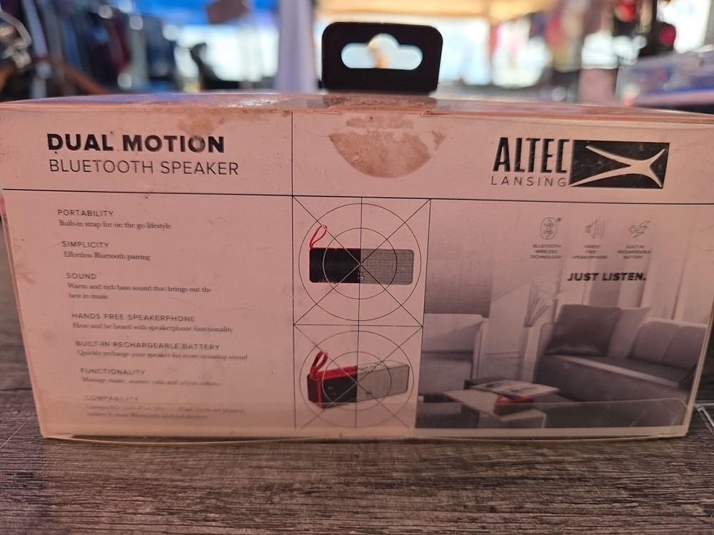 NEW Altec Lansing DUAL MOTION Wireless Bluetooth Speaker
