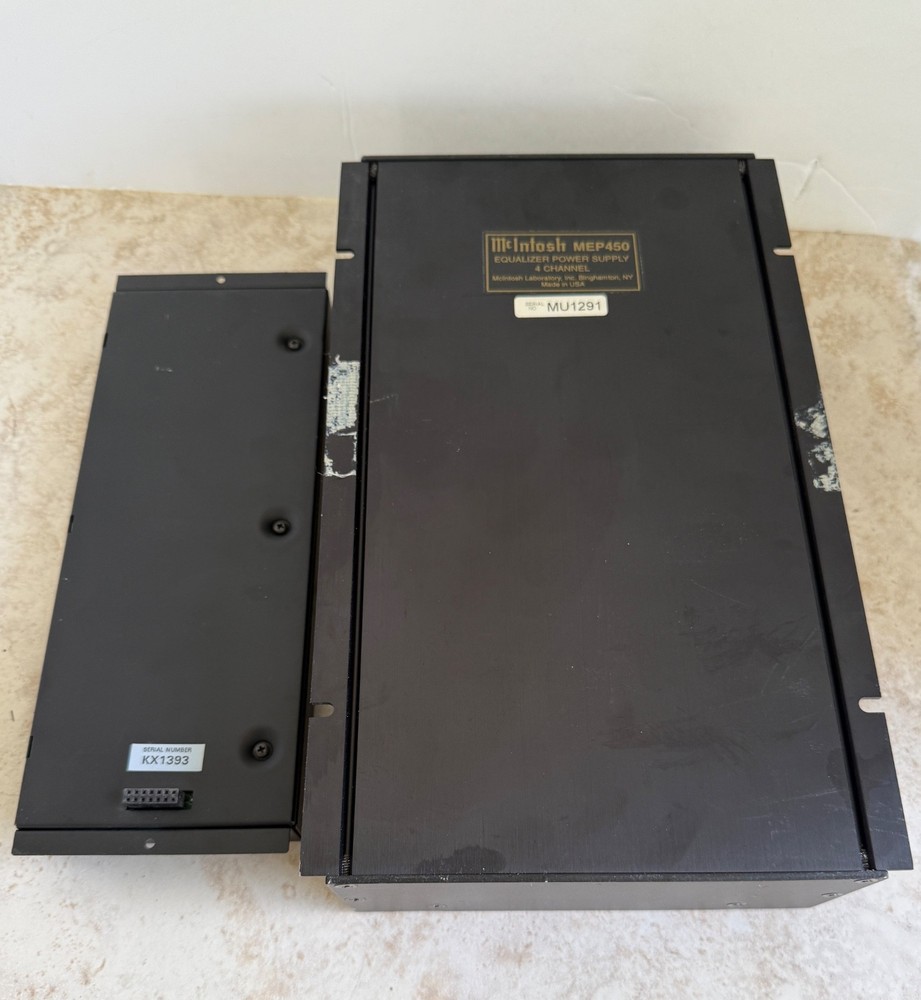MCINTOSH MEQ450 PARAMETRIC EQUALIZER/MEP 450 POWER SUPPLY - AS IS