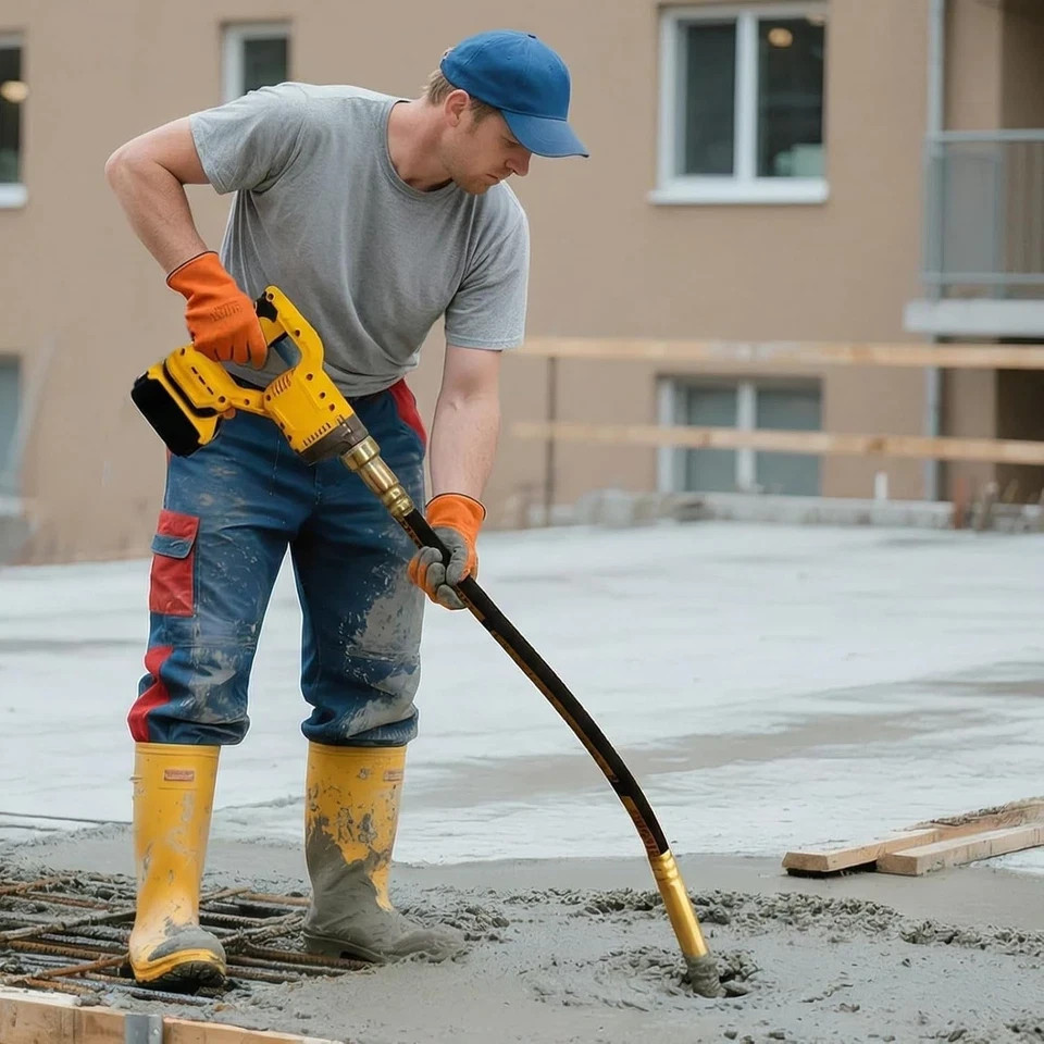 Handheld Concrete Vibrating Tool, Compatible with Dewalt 20V Battery......