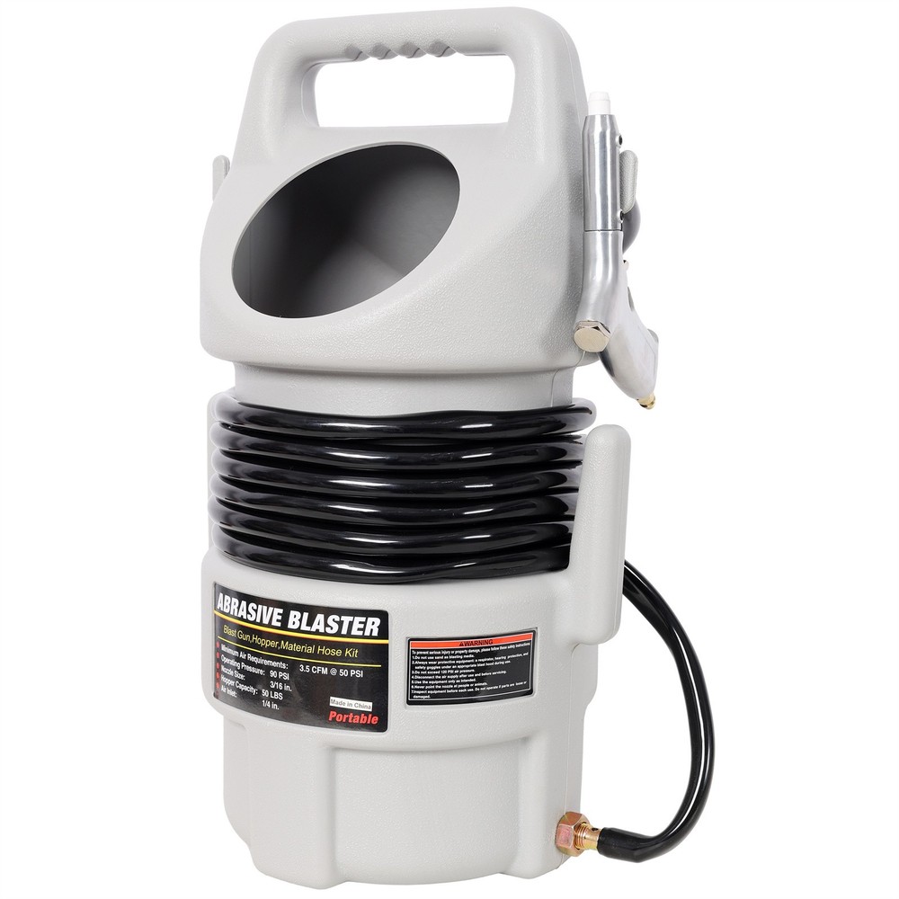 Handheld Abrasive Blaster Sandblasting Sandblaster Hopper Gun Paint Rust Remover
