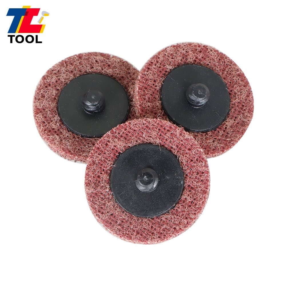 50Pcs 2" Surface Conditioning Discs Roll Lock Die Grinder Sanding Pads