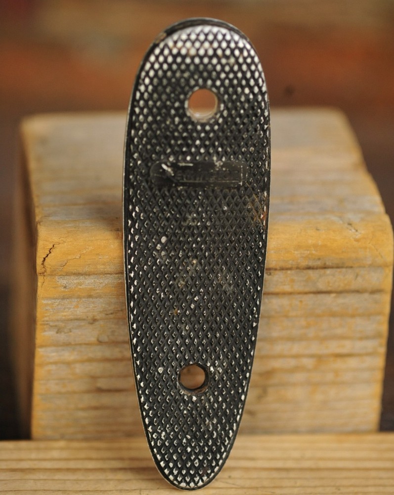Remington Checkered Aluminum Buttplate