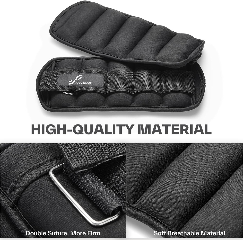 Versatile Adjustable Ankle Weights for Walking, Running, and Strength Training